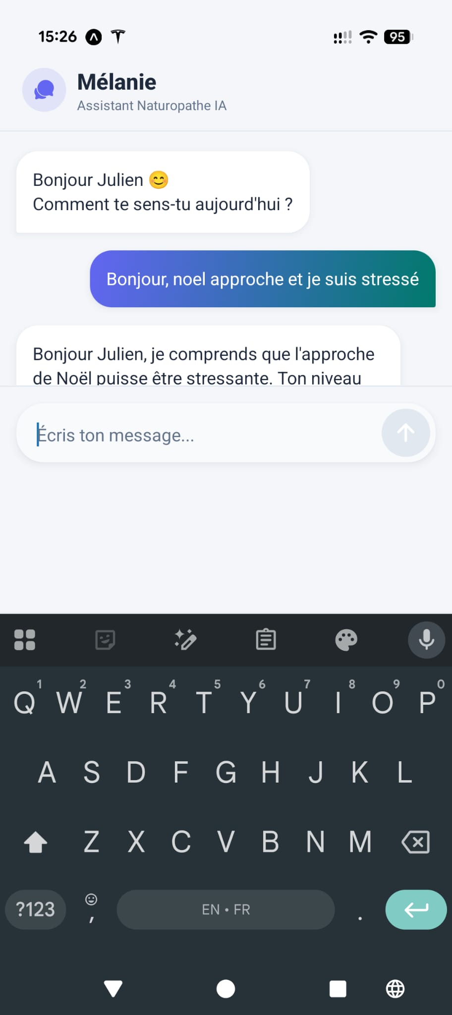 Discussion avec l'IA