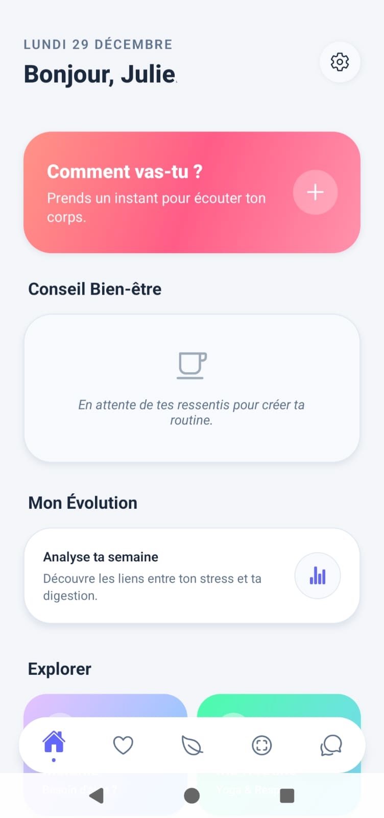 Interface Renaissance Accueil